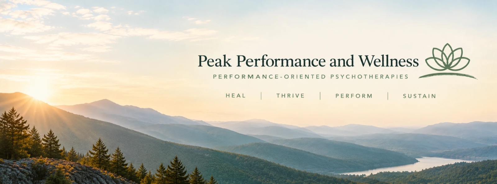 Peak Performance and Wellness: Performance-oriented psychotherapies. Heal, Thrive, Perform, Sustain.